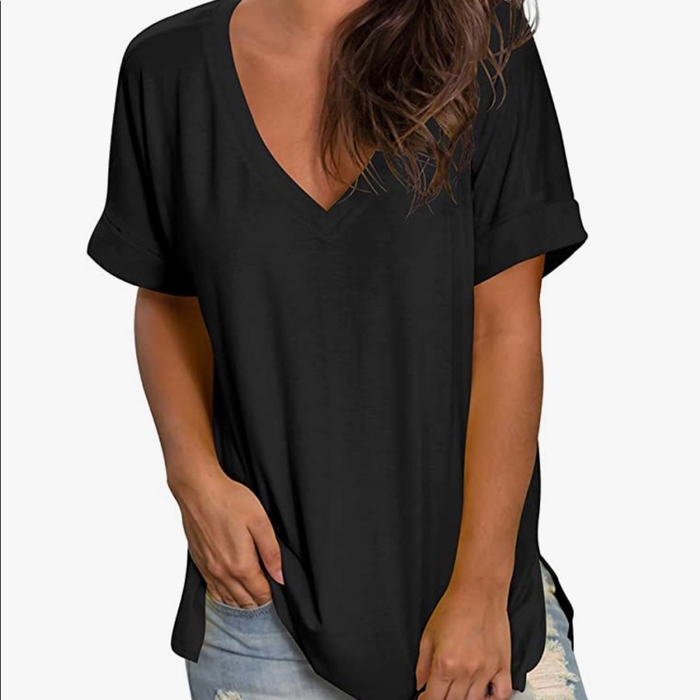 Women's V Neck T Shirt